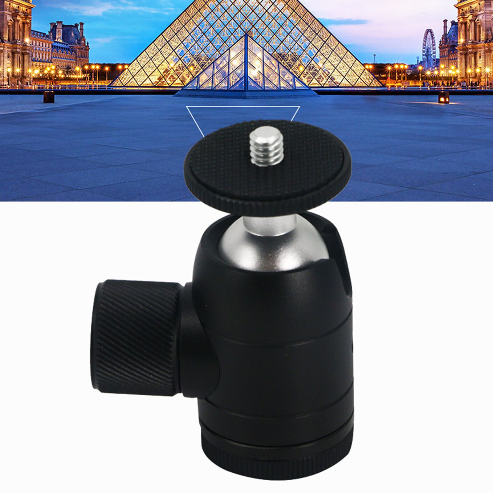 Aluminum Alloy Mini Tripod Ball Head Camera Base Mount Camera Ball Head Camcorder Light Stand