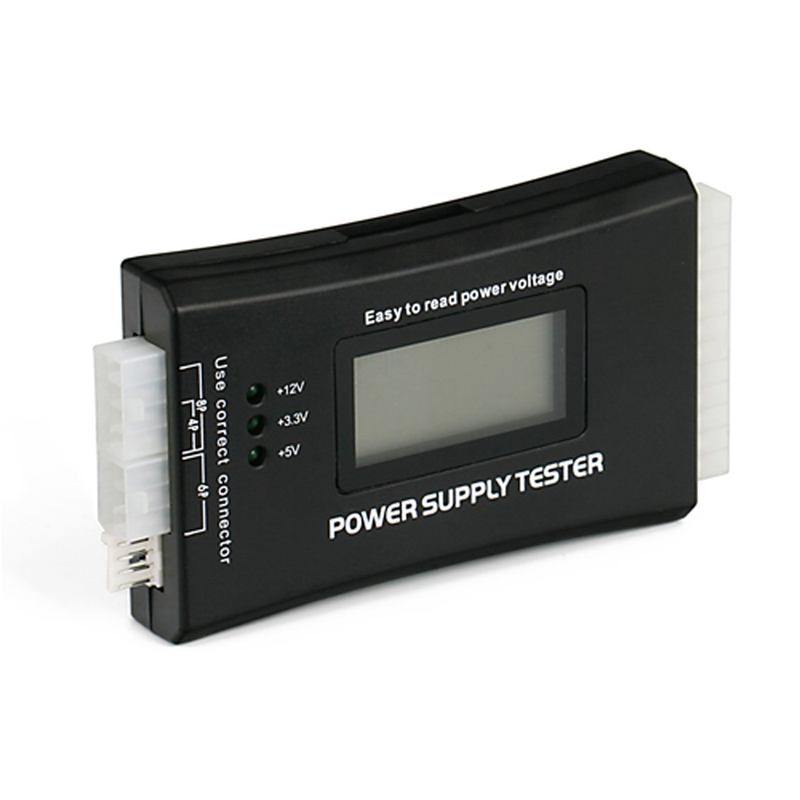 20 + 4 Spille potenza LCD tester di Alimentazione per ATX, ITX, BTX, PCI-E SATA, SATA, HDD