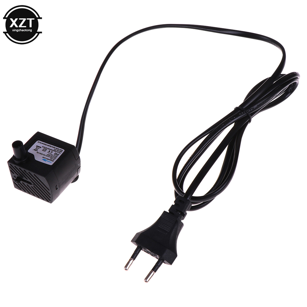 Mini AC 220 V 3 W Tauch Wasserpumpe Aquarium Brunnen Luft Aquarium Teich Wasserpumpe EU Stecker 220 v Wasser Pumpen
