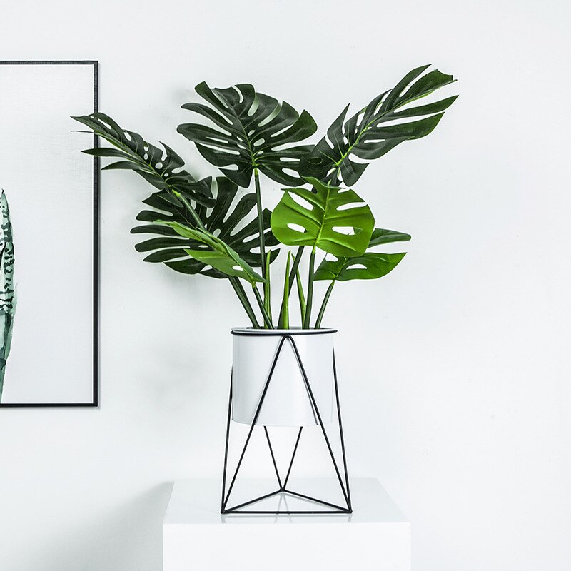 nordisch Stil Kreative Blumentopf Pflanze Gestell Balkon Garten Einfache Moderne Schmiedeeisen Ständer Boden Wohnzimmer Heimat Dekorationen