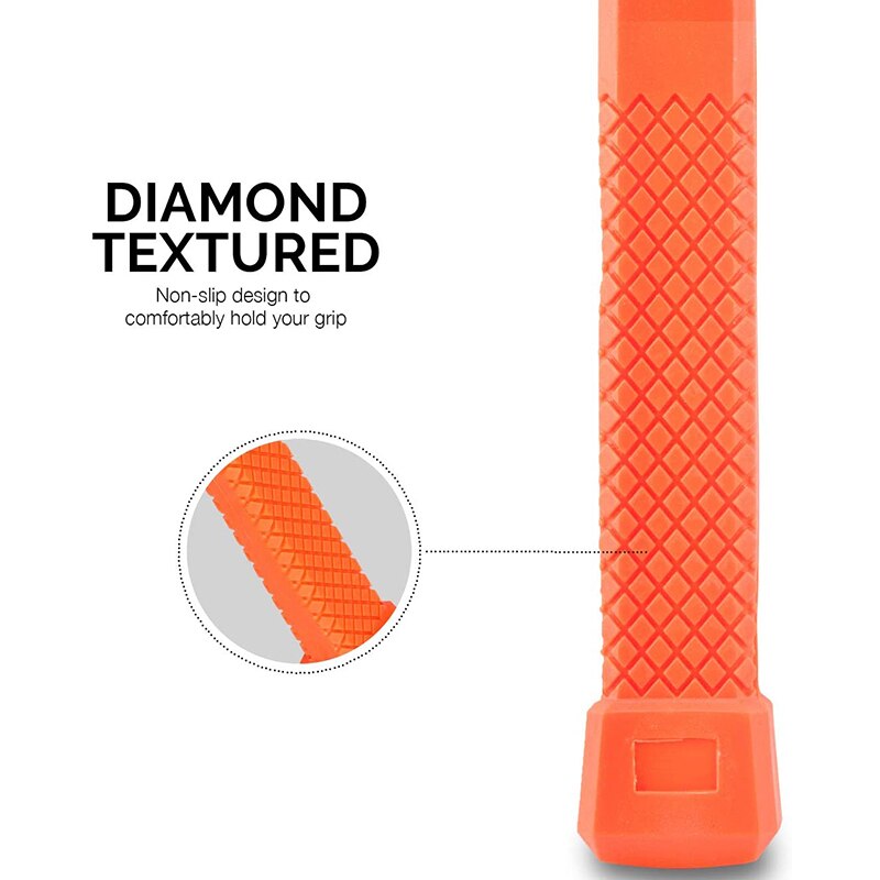 GTBL 2LB Orange Dead Blow Hammer Soft Rubber Unicast Non-Marring Mallet