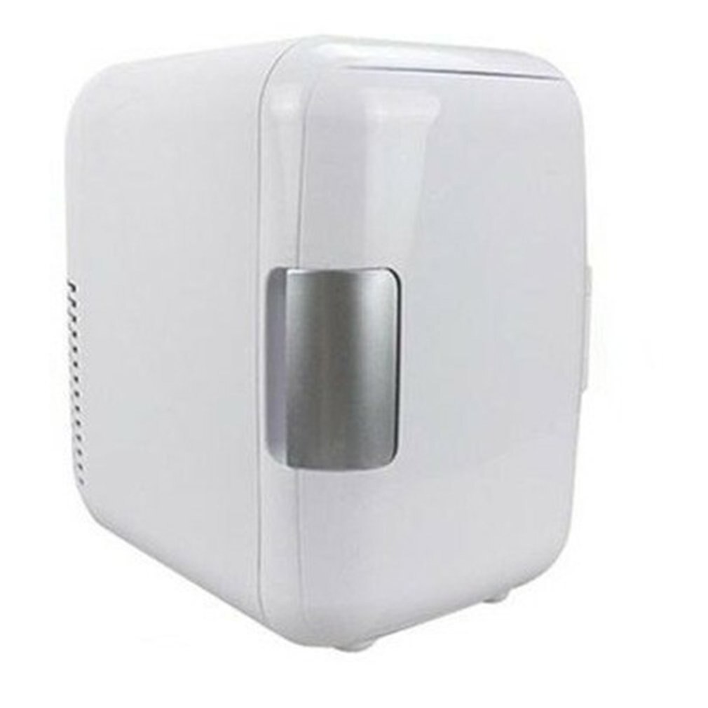 4L Vehicle Car Refrigerator Cold and Mini Size Protable Outdoor Fridge Fishing Camping Hiking Uses Small Refrigerator: white