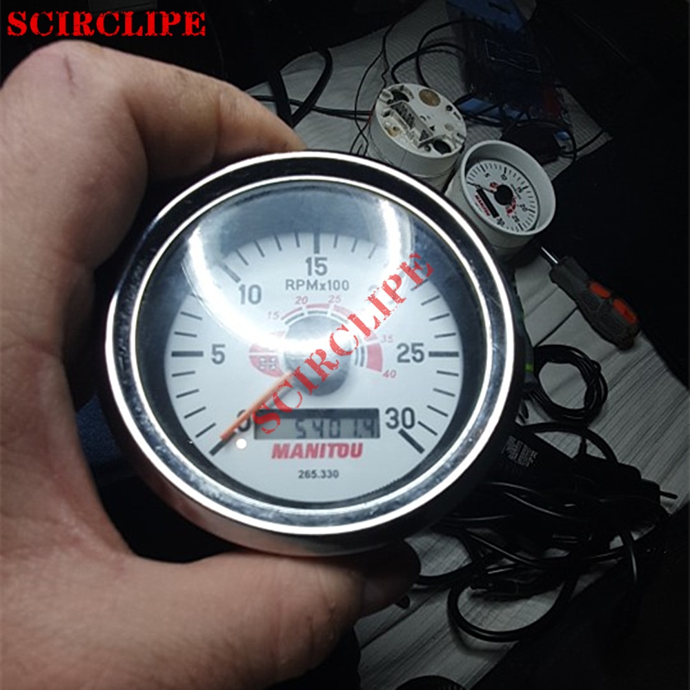 Snelheidsmeter/Toerenteller Lcd Display Voor Kenworth Trucks/Vdo Internationale/Vdo Cockpit Vision/Jcb Tractor/Volvo penta Boot