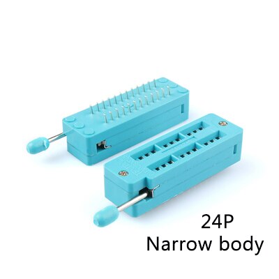 Conector Universal ZIF de prueba de circuito integrado, DIP14/16/18/20/24/28/32/40P, 2,54mm: 24PNarrow body