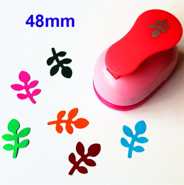 1pc Christmas Tree Cedar Oak Leaf craft punch Scrapbooking School DIY Cedar Paper Cutter EVA foam Trees Hole Punches: 48mm