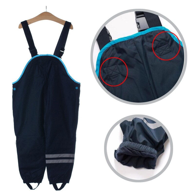Tijd beperkte Verkoop Unisex Solid Lente Retail Broek Voor En Kinderen Koude Wind Regen Waterdichte Overalls In voorraad