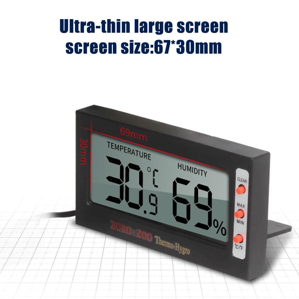 Pet reptil termometer hygrometer temperatur kontrol produkt akvarium indlejret mini type elektronisk digital display