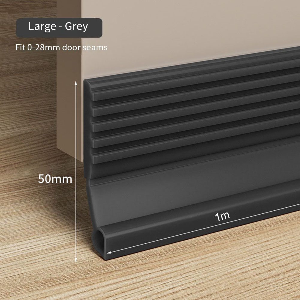 Tetningslist for bunndør tetningslist under døren tetningslister trekkstopper dørpakning kuldesperre vindtette striper: Kamel