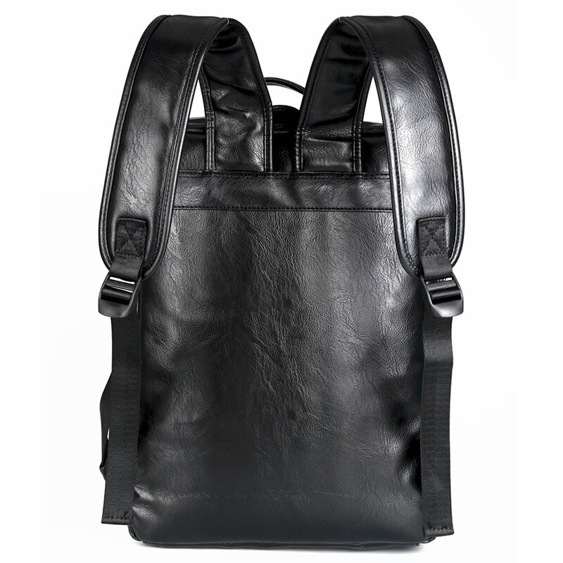 VICUNA POLO-Mochila de cuero a la para hombre, morral escolar para ordenador portátil, impermeable, de viaje, tamaño grande