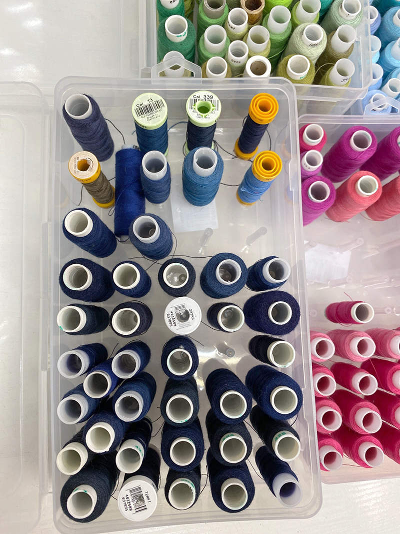 42 Axis Sewing Threads Box Thread Bobbins Empty Sewing Reel Box Sewing Box Transparent Needle Wire Storage Organizer Containers