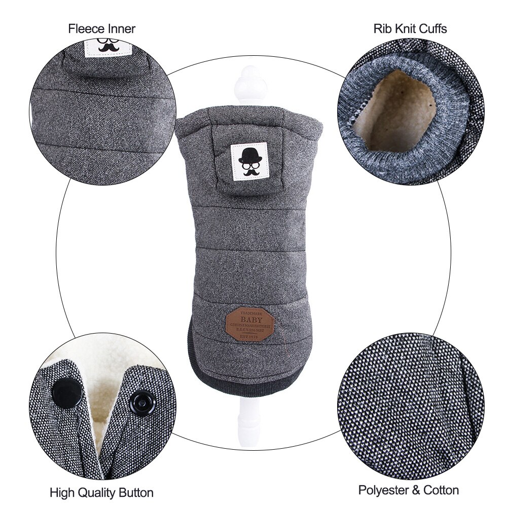 S-2Xl capucha para perro mascota abrigo suave polar ropa para cachorro de perro sudadera invierno ropa para perros pequeños tienda de mascotas