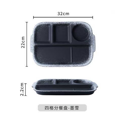 Assiette de séparation en céramique de style japonais pour une personne, assiette de séparation pour la maison, vaisselle de table, assiette de séparation créative