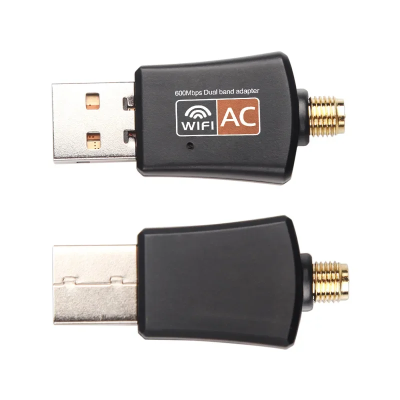 300M Dual-band Wireless Network Card, Computer External Usb Wifi Receiving Transmitter 2.4G/5G Antenna