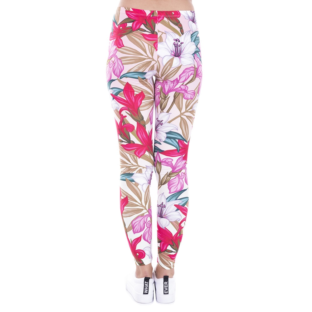 Legins Paradise Flowers Printed Leggins Women Leggings Trousers High Elasticity Casual Women Pants