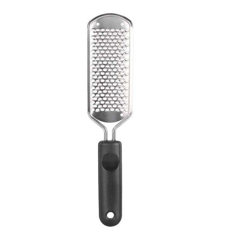 Lima de acero inoxidable para pedicura, removedor de piel muerta para hoja de pie, cepillo reemplazable para el cuidado de los pies, callos, 1 ud.: Negro