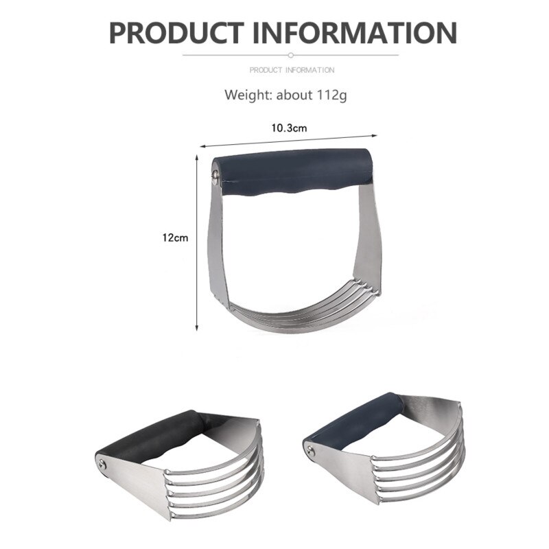 Flour Mixer Pasta Pie Crust Cake Butter Beater Flour Powderer Stainless Steel Pastry Dough Mixer Cutter Flour Mixer