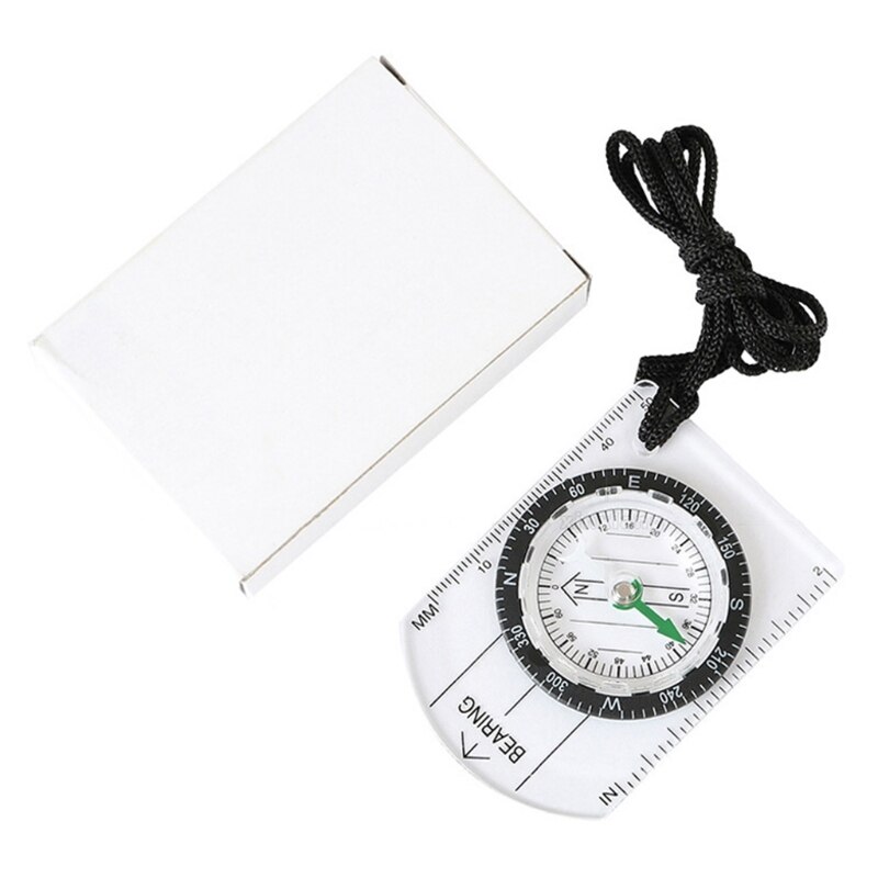 Pocket Camping Compass, Portable Survival Sports Measuring Scale Map Navigation Compass for Camping Hiking