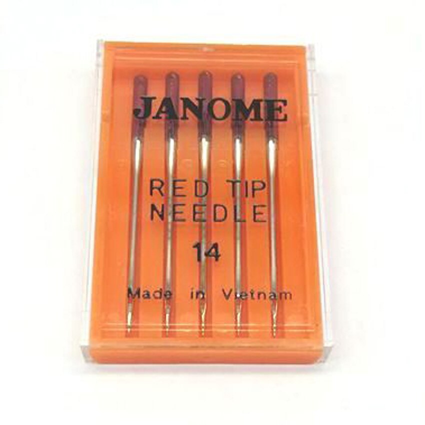 Janome Naaimachine Blauw Tip Naald Maat 11 Paars Tip Naalden 14 Rode Tip 14