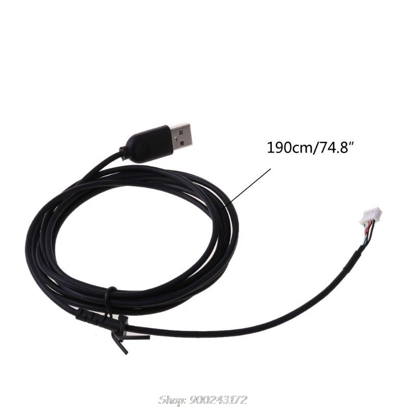 USB Soft Mouse Cable Line Replacement Wire for logitech G402 Hyperion Fury Mouse N03 20