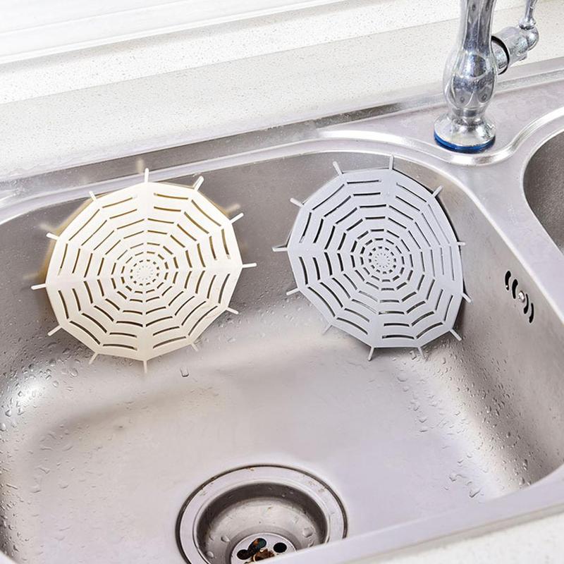 spider web suction cup anti-shift drainage drain sink floor kitchen hair bathroom filter hair outlet U4M0