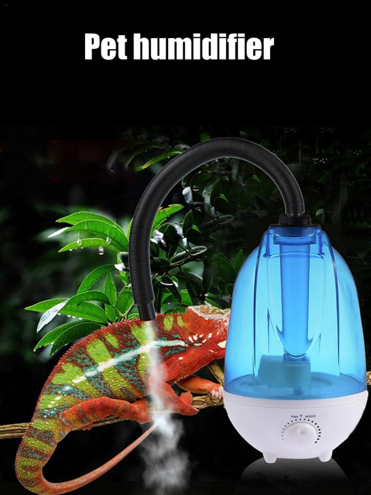 US/EU/UK 4L Large Capacity Pet Humidifier Reptile Fogger Atomizer Tortoise Lizard for Rainforest Landscaping Reptile Fogger