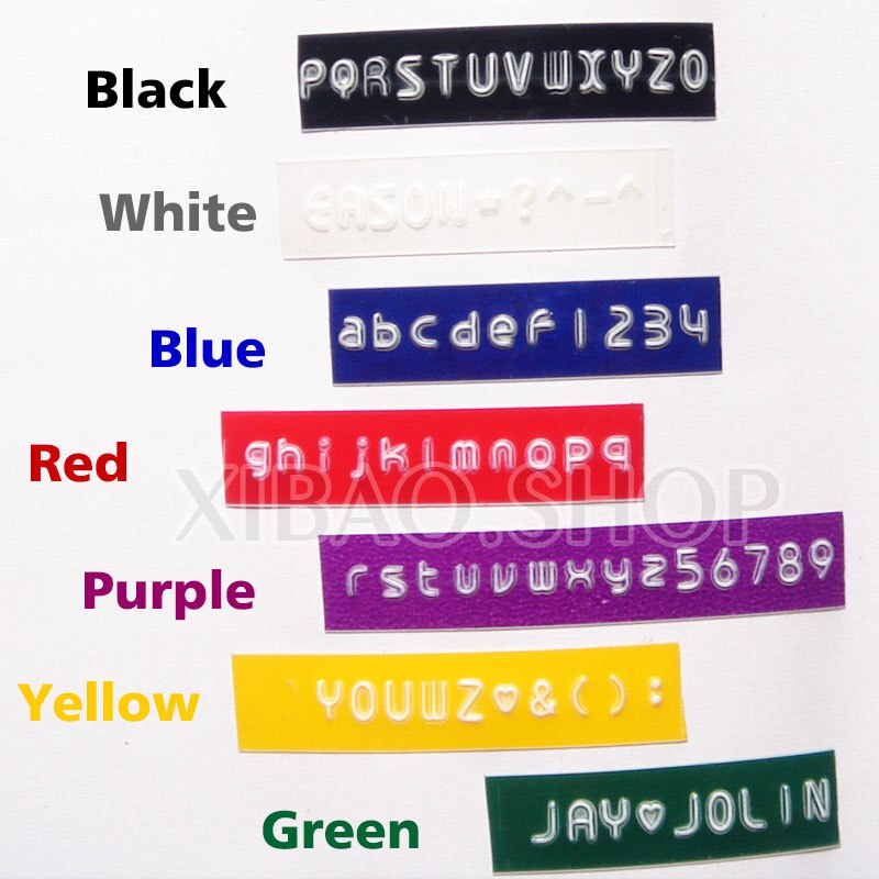5 st pvc hård tejp självhäftande 9mm självhäftande handgjorda tillbehör, taggar etiketter scrapbooking tejpskrivare prägling klistermärke etikettmaskin