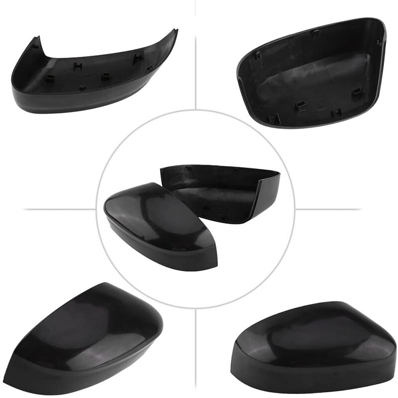 Zijspiegelafdekking 2 stuks donkerblauwe auto linker- en rechterzijspiegelkapafdekking auto-accessoires voor Ford voor Fiesta MK7 2008-2018