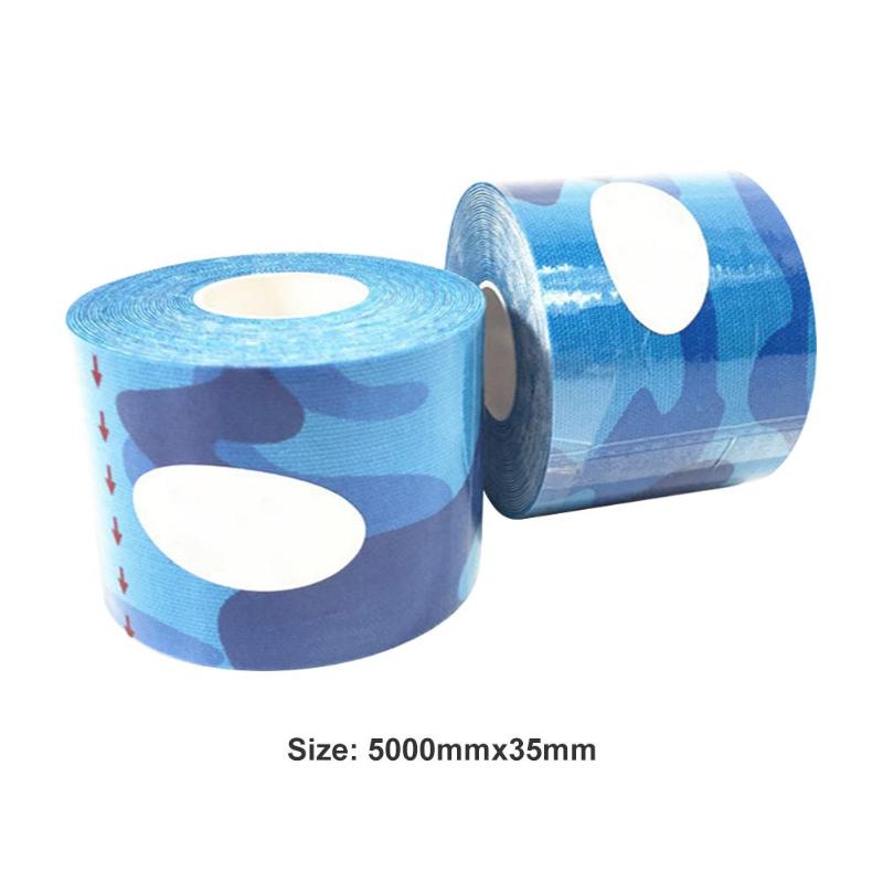 Sport selvklæbende tape klassisk delikat 1 rulle elastisk bomuld selvklæbende wrap tape sport gym fitness bandage pads: 11