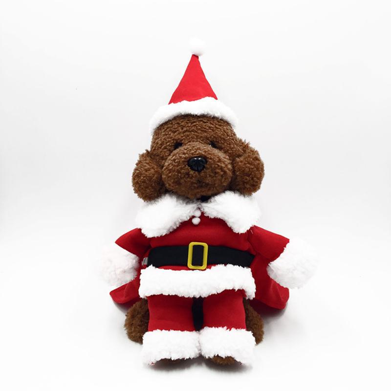 Disfraces de perro mascota disfraz de Navidad divertido de Santa Claus para perros gatos invierno cálido ropa para perro Chihuahua Pug Yorkshire ropa TSFH