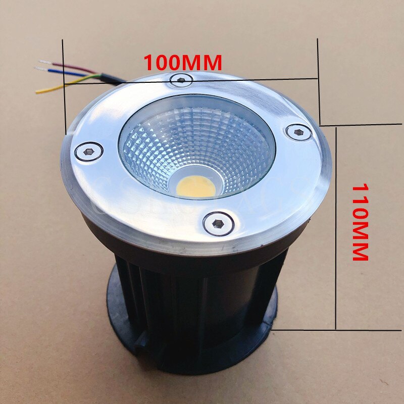 Outdoor Waterdichte Dimbare COB LED Inbouw Vloer Lampen Grond Tuinpad LED Ondergrondse Begraven Spotlight Landschap Verlichting