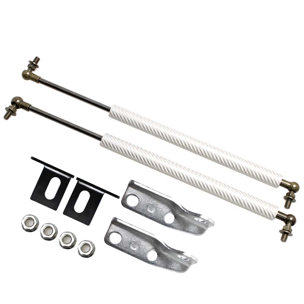 for Nissan Versa Note (E12) Front Hood Bonnet Modify Gas Struts Shock Damper Lift Supports Car-Styling Absorber: silver carbon fiber