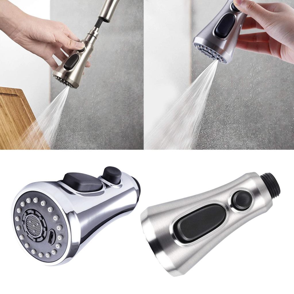 Kitchen Pull Out Swivel Spout Mixer Tap Laundry Sink Basin Faucet 1/2' Connector