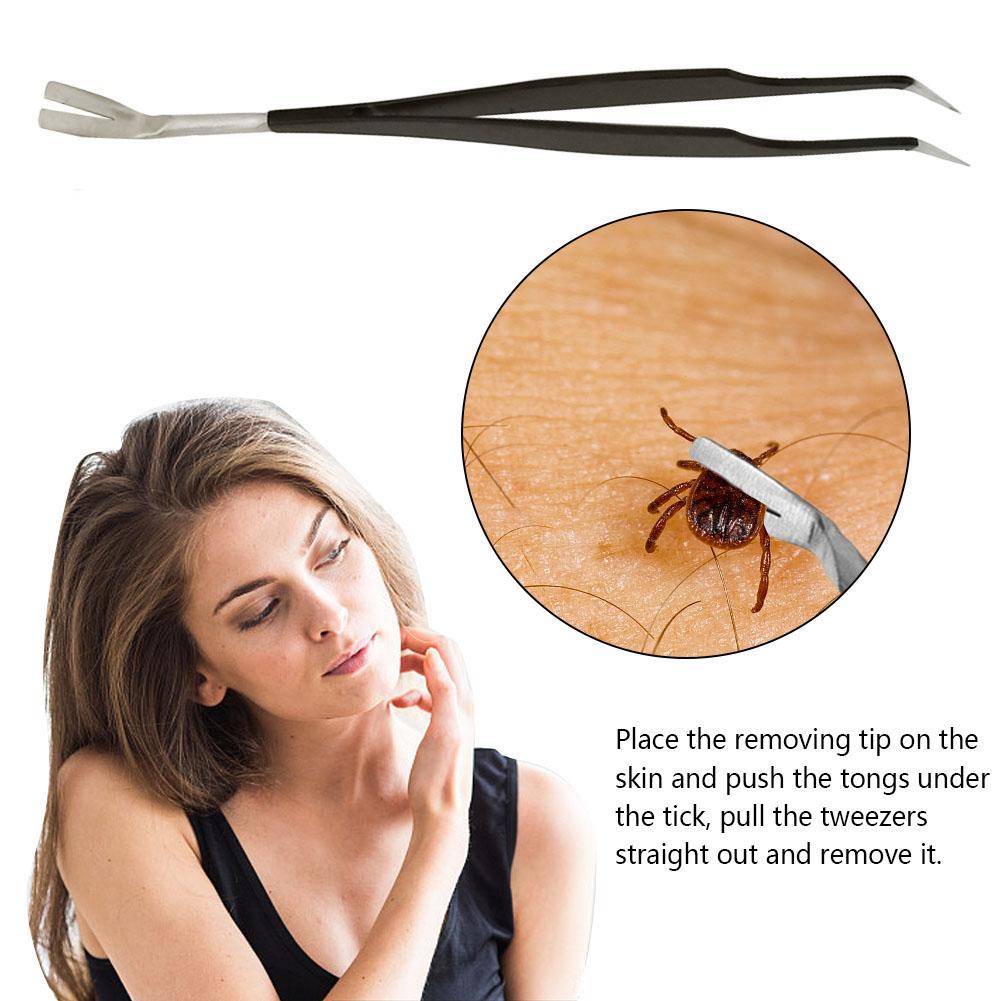 Pet Tick Remover Tool Set Tick Hook Stainless Steel Tick Remover For Dogs Cats Pet Hair Removal Brush