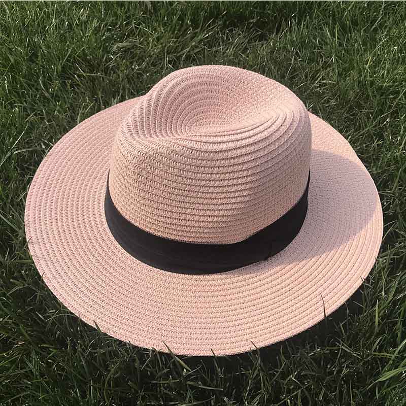 Chapéu de palha chapéu de palha chapéu de palha chapéu de sol de praia upf50 sol floppy chapéu de verão senhora kentucky derby vocation hat