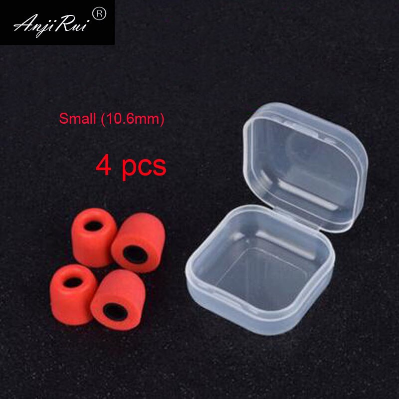 2Pair Memory Foam Ear Tips T500 (L M S) 4.9mm Caliber Ear Pads/Cap Sponge Eartips For In-ear Headphones Tips Headset Accessories: Dark Red