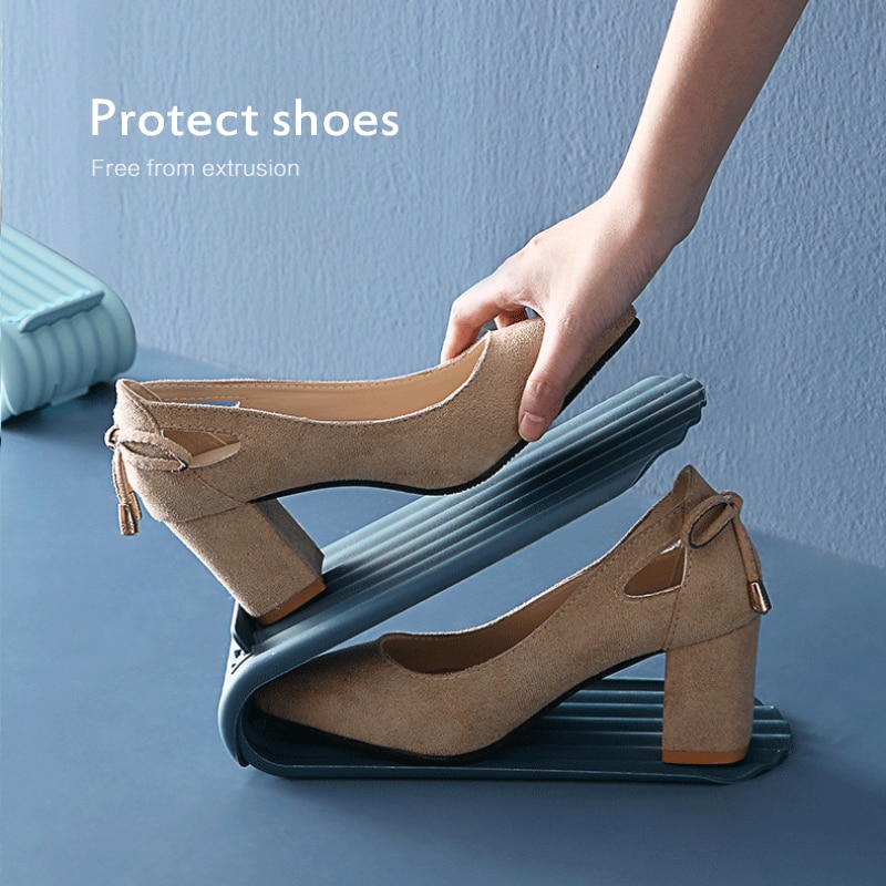 Organizador de zapatos ajustable, soporte para calzado, armario para ahorro de espacio, armario, Zapatero