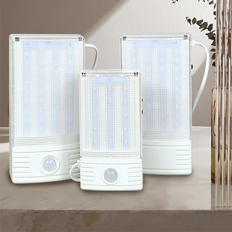 Motion Sensor LED Emergency Light Fire Emergency Luminaries Indoor Home Wall-mounted Rechargeable Lantern Automatic Exit Lamp