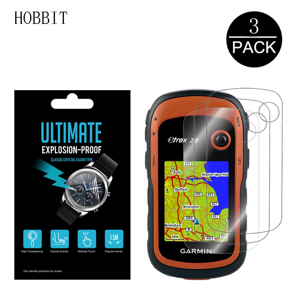 3Pcs Exploriso-Proof Shield Film Voor Garmin Edge Verkennen Alpha 100 200i Edge 830 Gps Bike Screen Protector pet Anti-Kras Film: eTrex 10 20 30