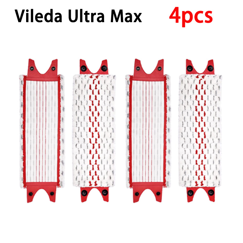 Microfiber Vloer Dweil Pads Herbruikbare Platte Spin Dweil Vervanging Voor Vileda Ultramax Sneldrogende Machine Washabl: Licht Geel