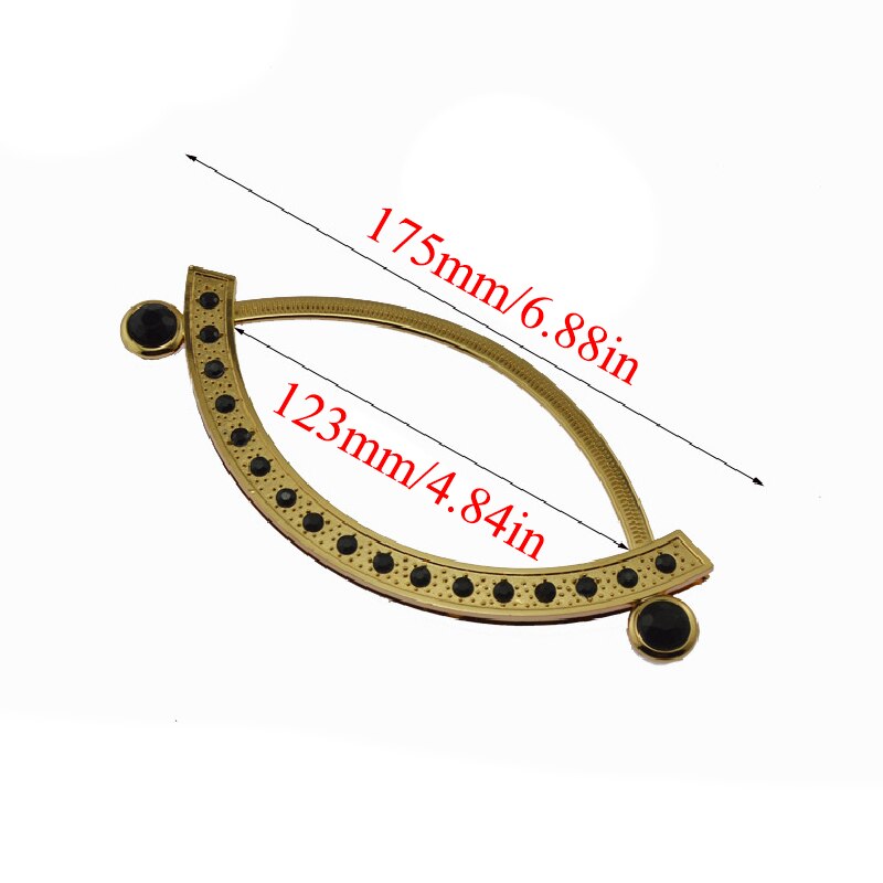 1 Pc Nature Wooden Rattan Bag Handle Replacement for DIY Making Purse Handbag Tote Round Rectangle Shaped Simple Bag Accessories