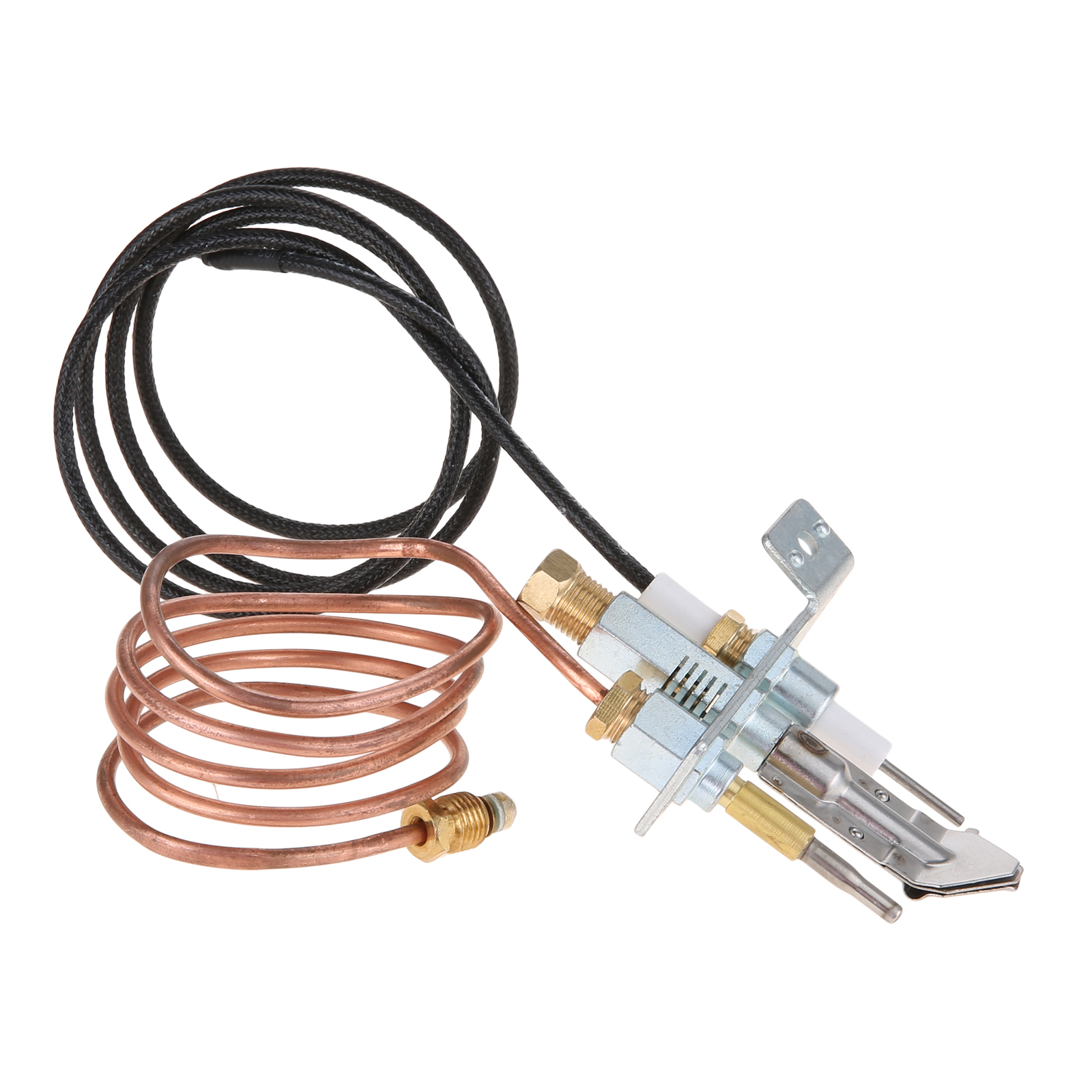 Fireplace Gas Water Heater Parts with Thermocouple and Igintion 900mm Pilot Burner Kit for Fireplace/Thermocouple End M9x1