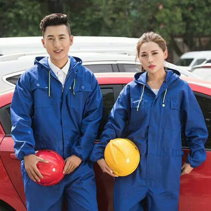 Women/Men Work Clothing One-piece Long Sleeve Coveralls Anti-fouling Dustproof Work Clothes For Repairing Painting Engineering