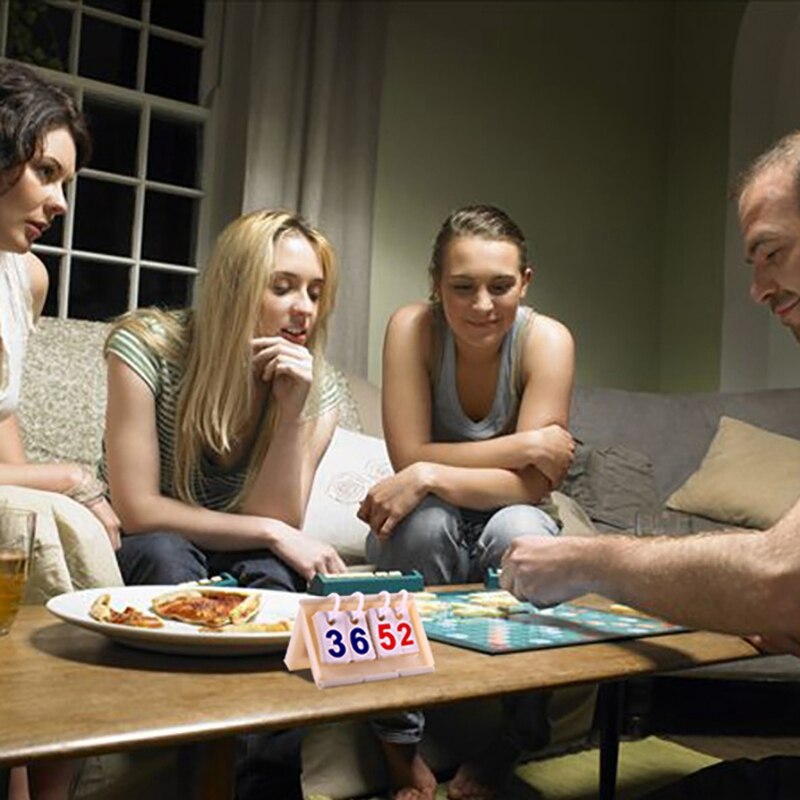 4 Digit Portable Basketball Volleyball Table Tennis Football Soccer Board Scoreboard Sports Board Game Scoring Device