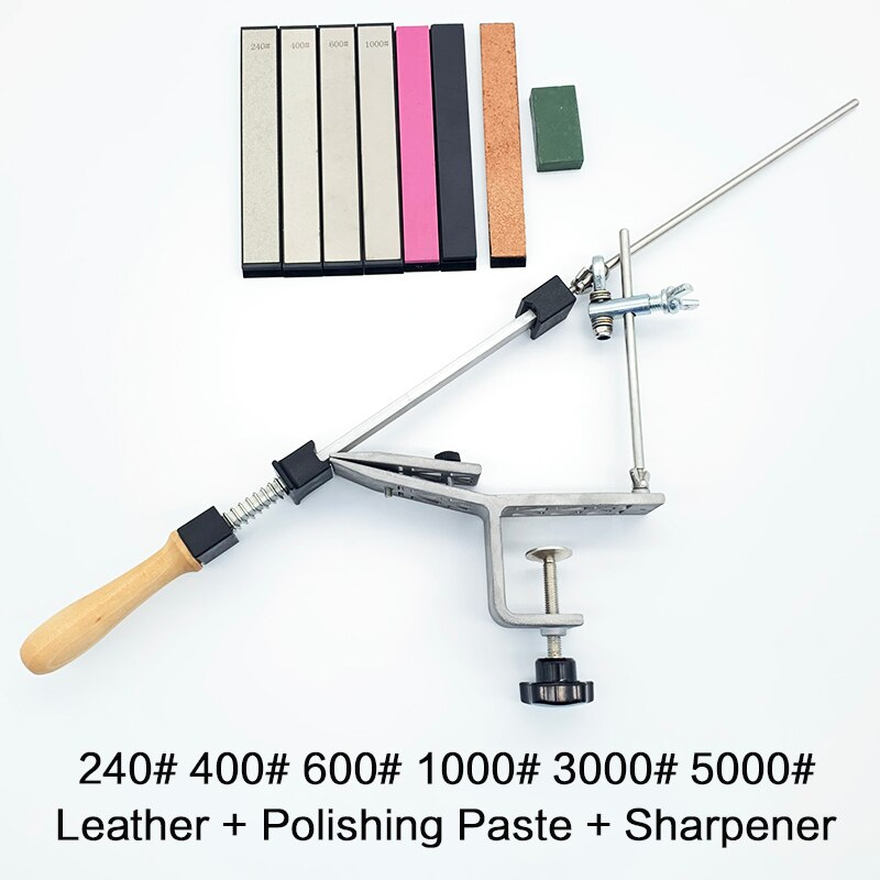 Afilador de cuchillos, afilador angular fijo, , piedra de afilar del sistema, cuchilla afilada, Apex edge kitchen: Sharpener set D