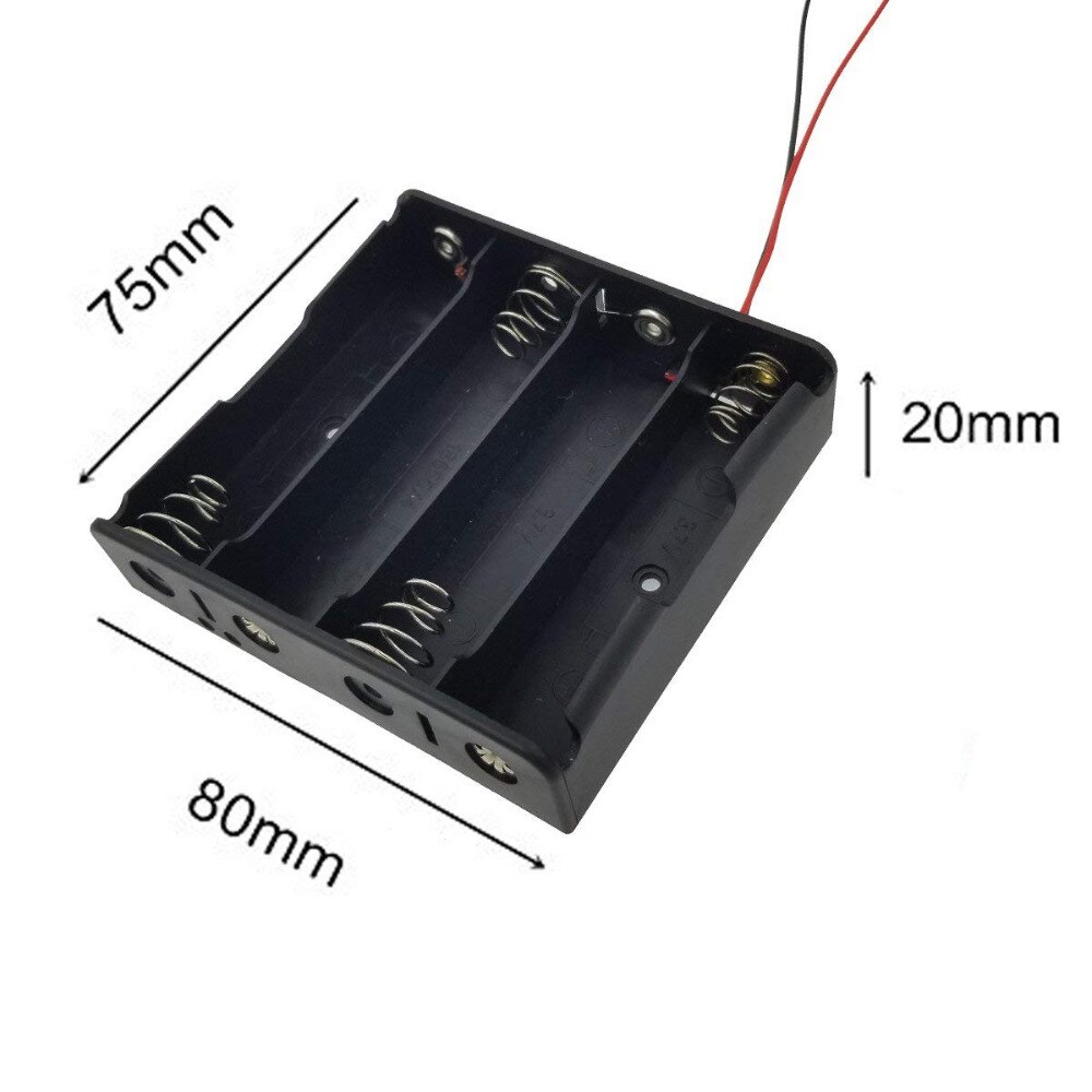 DIY 18650 Battery Storage Box 1X 2X 3X 4X Slot Power Bank Cases Batteries Clip Holder Container With Wire Lead Pin Z2