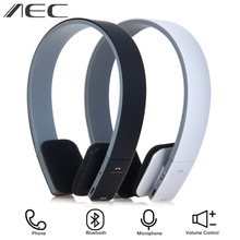 AEC BQ-618 Draadloze Bluetooth Hoofdtelefoon voor iPhone 5 5s 6 MP3 Ingebouwde Microfoons Noise Cancelling Hoofdtelefoon voor Tablet PC