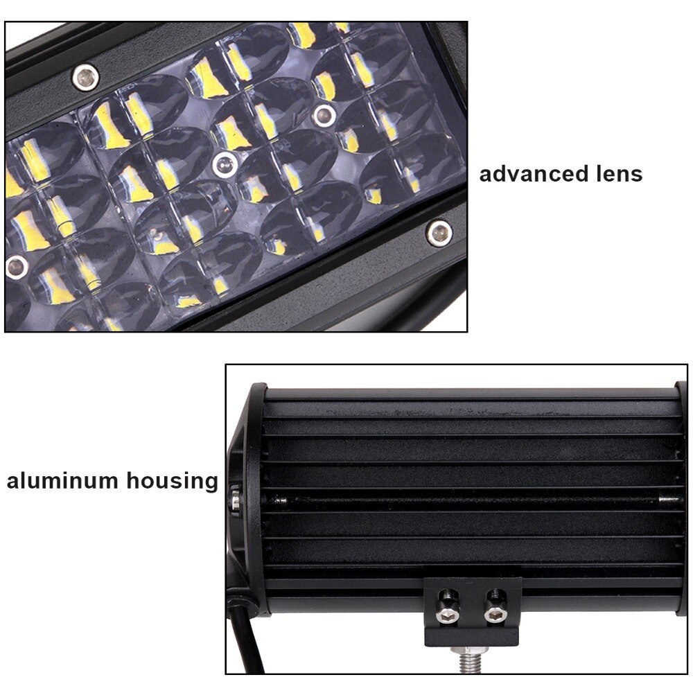 Offroad led arbetsbelysning 12v 24v combo 4-44 tums bil lastbil suv 4wd 4 x 4 atv släp pickup ytterligare extra körlampa