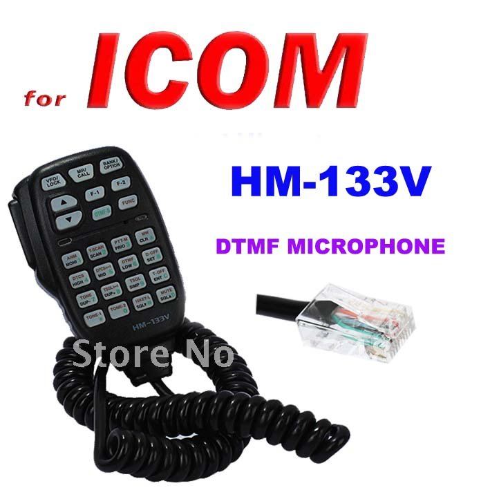 HM-133V DTMF Microfoon met Toetsenbord Verlichting voor ICOM Mobiele Transceiver IC/208 H/2100 H, 2200 H, 2720 H, 2725E, V8000