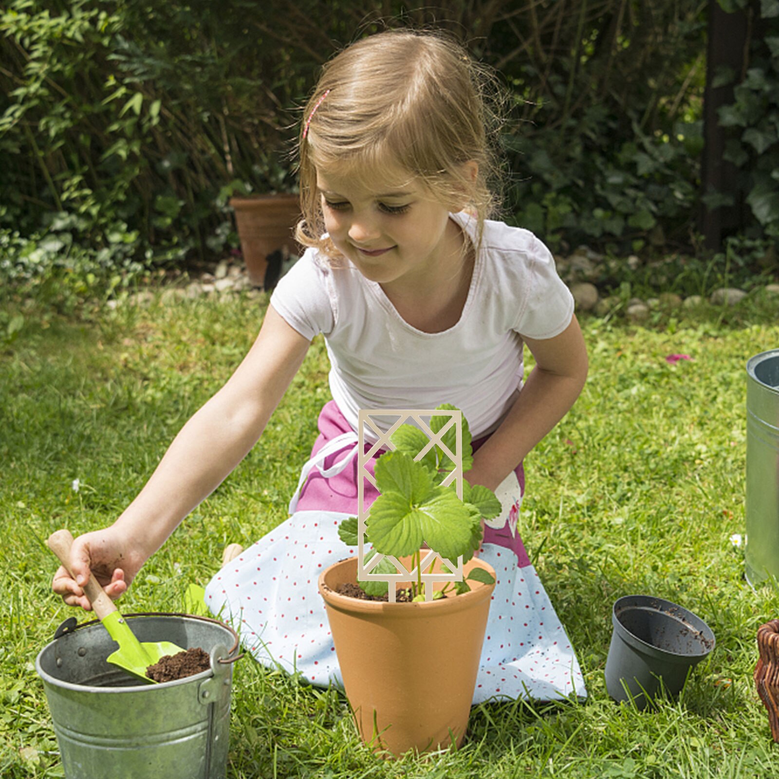 Climbing Vine Rack Small Trellis for Potted Plants Plants Climbing Trellis Wooden Support Pole Flower Vegetables Decor Bracket