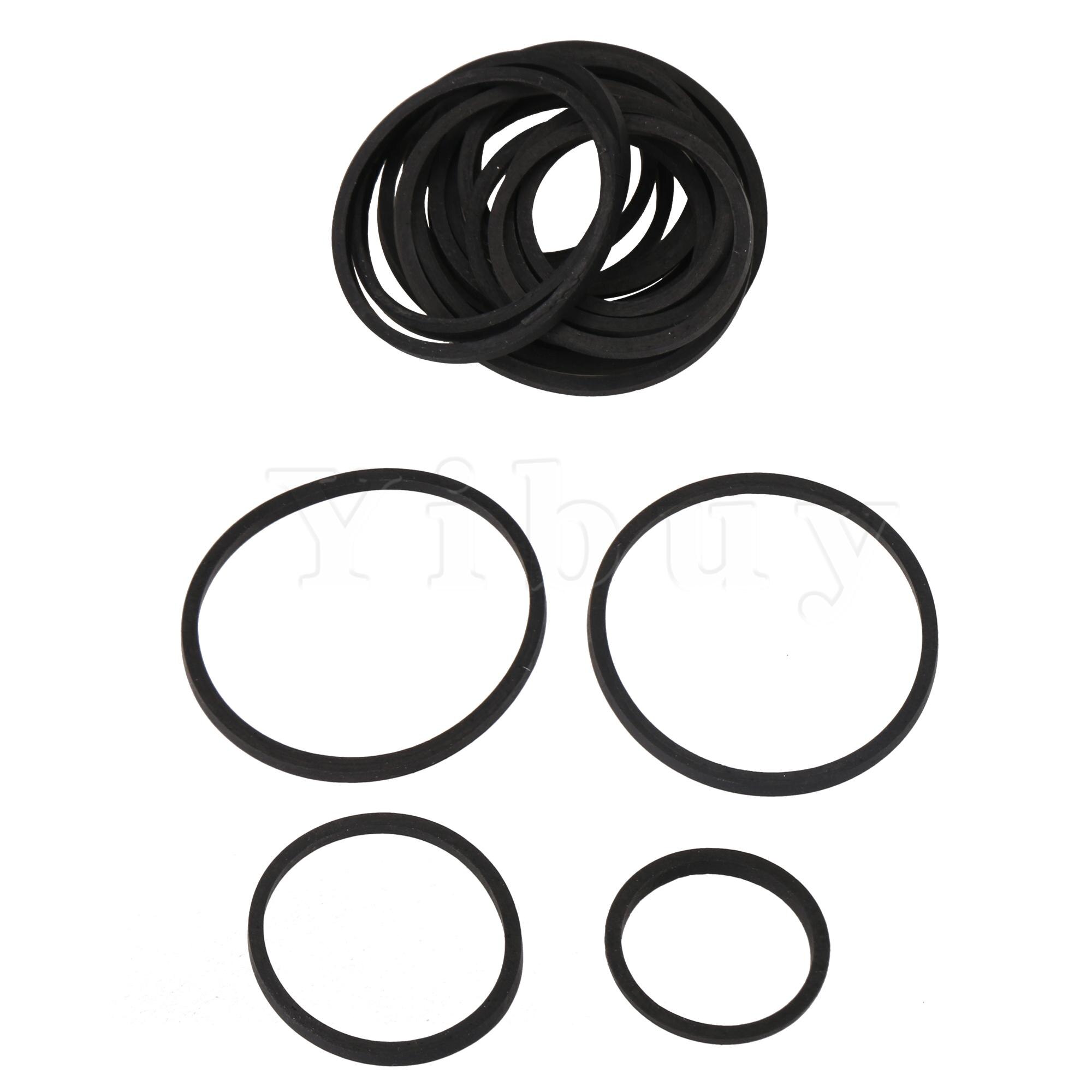 Yibuy-Correa de goma para DVD, 1,5mm, grabadora mixta, plegado cuadrado, 40 a 60mm, Juego de 20: 2mm Fold 40 -65mm